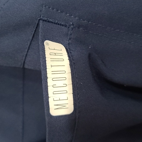 Medcouture Maternity Scrub Pants Bundle of 2 Womens Navy Stretch Panel 2XL READ - Picture 6 of 12